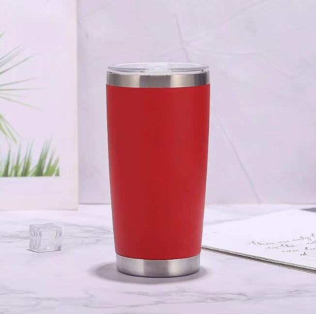 Ny 2023 Drinkware Water Bottle Tumbler Travel Car Mug Double Wall Cold eller Beer Coffee Cup Vakuumkolvar Isolerade rostfritt stål Termos 20oz