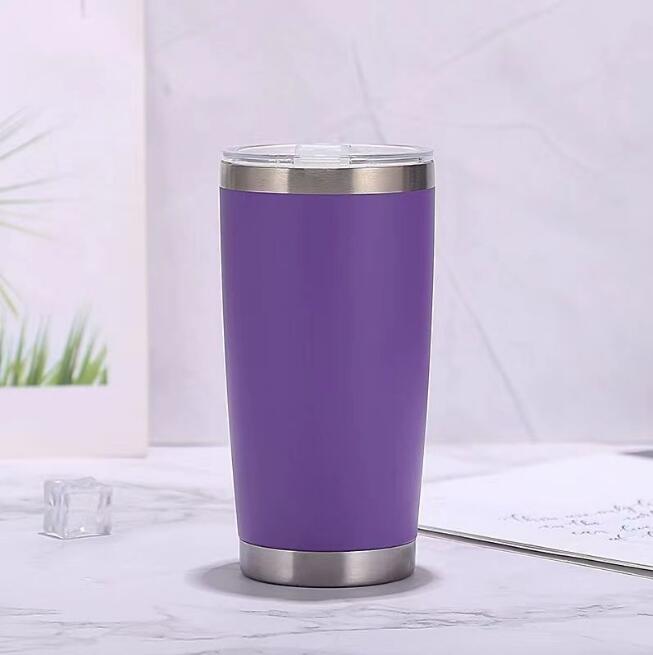 20oz Drinkware Water Bottle Tumbler Travel Car Mug Double Wall Cold eller Beer Coffee Cup Vakuumkolvar Rostfritt stål Thermos