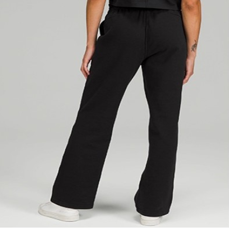 LU-001 Abiti da yoga Ritorno al passato Ancora traspirante Elastico Nero Grigio Abbigliamento da allenamento palestra Corsa Pantaloni a gamba dritta Pantaloni con coulisse Pantaloni a gamba larga Pantaloni da jogging