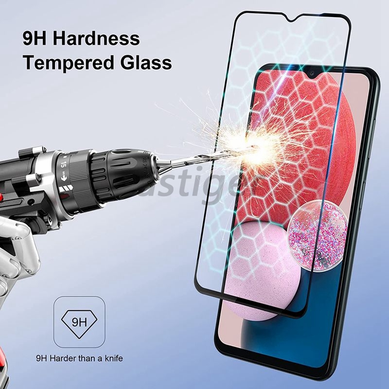 Full limtäckning Black Frame Screen Protectors för Motorola Moto G Play 2023 Stylus 5G Power 2022 iPhone 14 13 Pro Max tjock explosion Film Bubblefri härdat glas