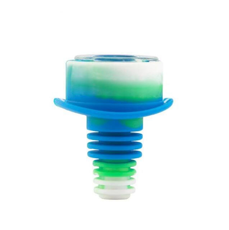 New Smoking Colorful Silicone Bubbler Più stile 14MM 18MM Maschio Doppio giunto Herb Tabacco Filtro Vetro Poroso Bowl Oil Rigs Waterpipe Bong DownStem Portasigarette