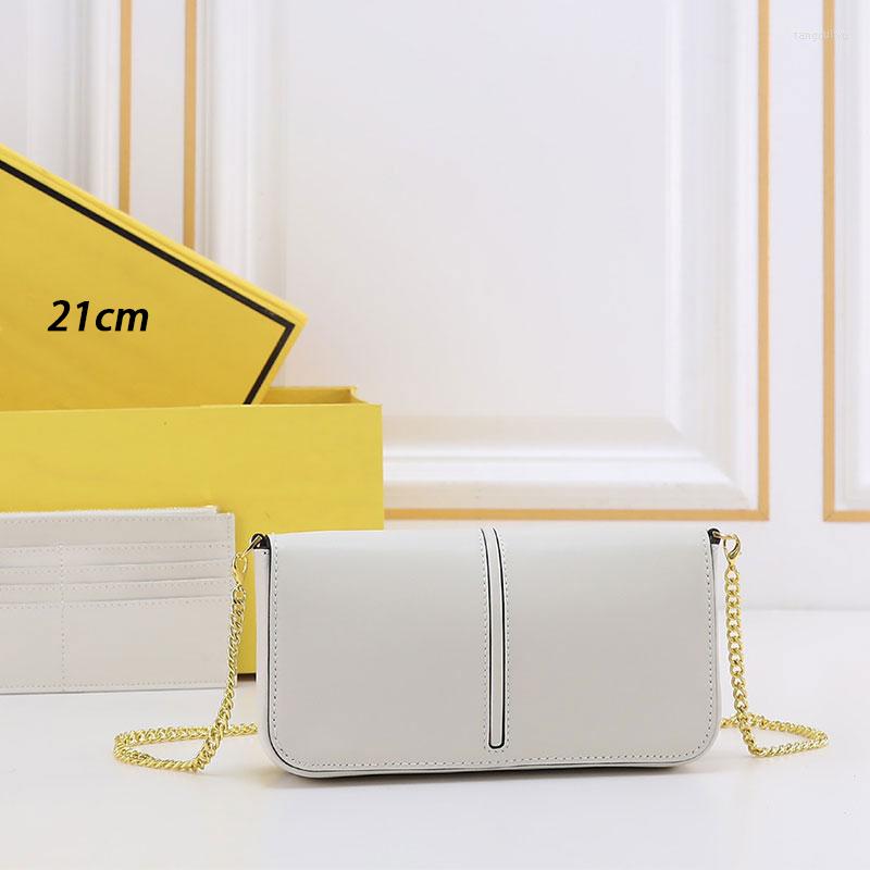 Kvällspåsar 2023 kvinnors väska klaff spänne crossbody modedesign axel klassisk plånbok handväska mobil noll handväska