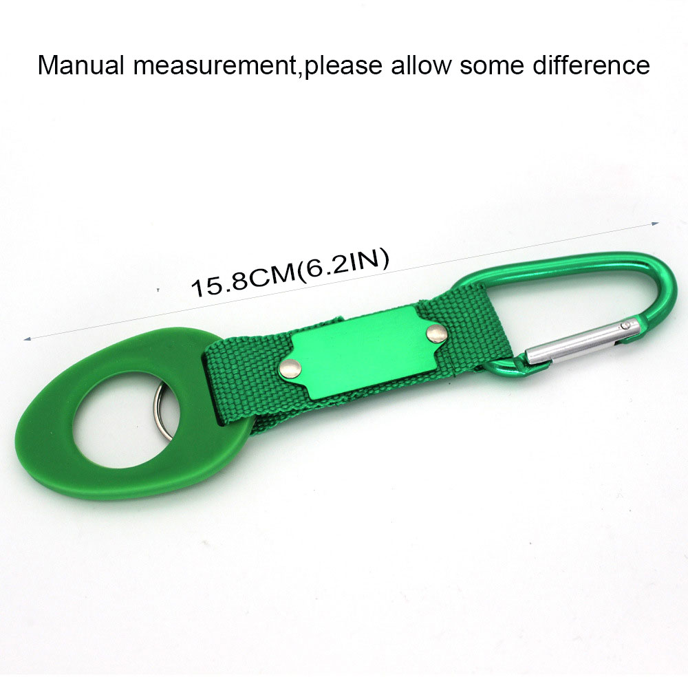 Water Bottle Clip Buckle Hook Hanger Clasp Rubber High Elasticity Solidly Camping Hiking Traveling Carabiner Multicolor Z0027