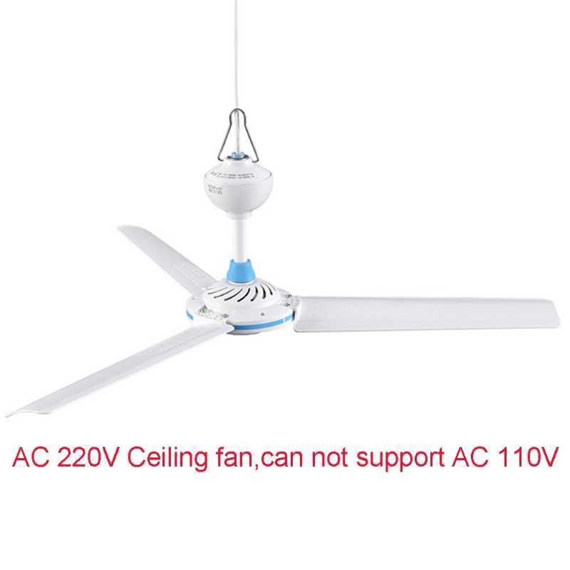 New AC 220V 15.7 to 41 inch Silent Ceiling Fan Mute Electric Hanging Fan with Switch for Dining Living Room Home Bed Dormitory