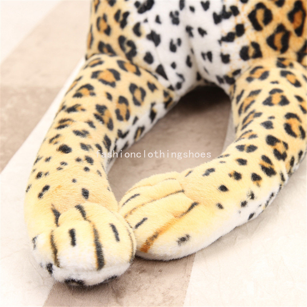 30cm Panther Bebek Leopar Doldurulmuş Peluş Oyuncak Hayvan Bebekleri Erkekler için Panther Peluş Oyuncak Sevimli Büyük Leopar Bebekler
