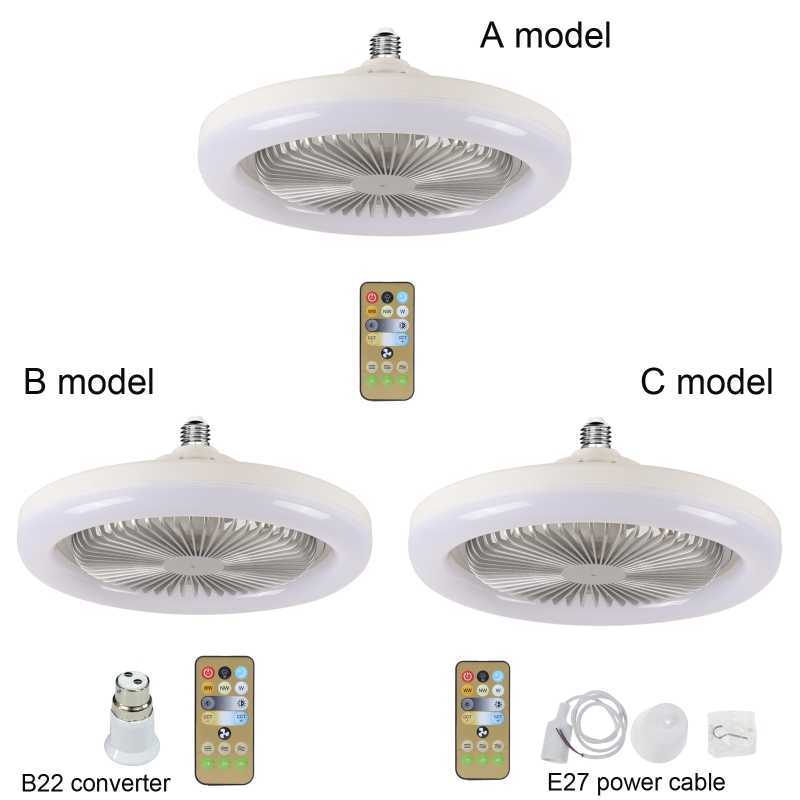 Nieuw voor smart plafondventilator met afstandsbediening B22 tot E27 Converter Base/1M E27 -kabel