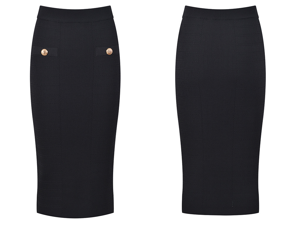 426 2023 Milan Style Spring Summer Marka w tym samym stylu Dwa elementy zestawy Krótka spódnica Czarna Załoga Empire Sukienka bez rękawów YL