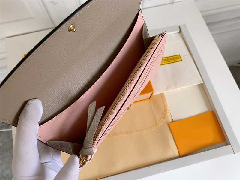 Projektant VICTORlNE portfel kobiety długie portfele Empreinte luksusowa moda mini etui portmonetka zippy etui na karty torba z pudełkiem M62369