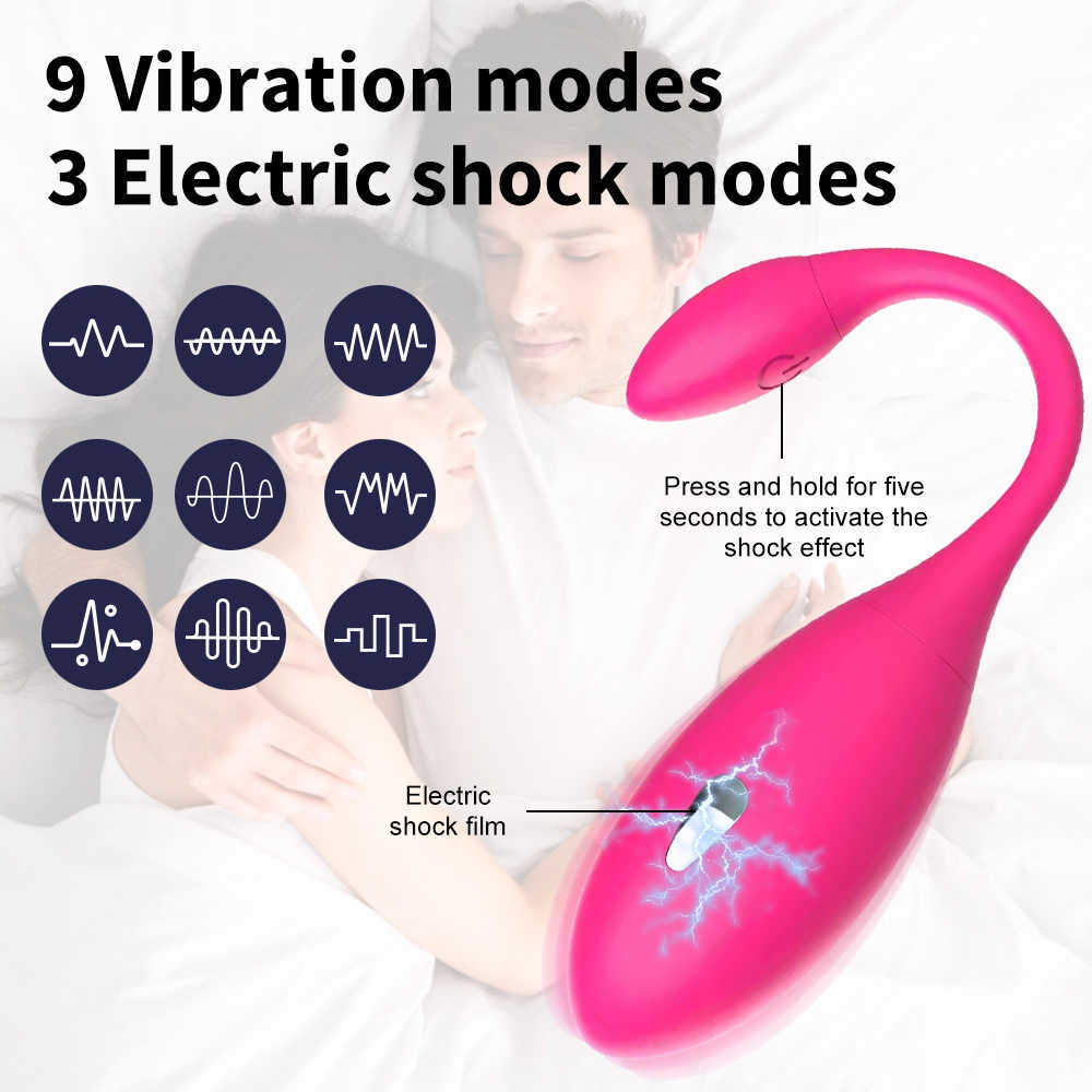 App Electric Shock Women Wireless Controle remoto Use vibrador recarregável com brinquedos sexuais femininos