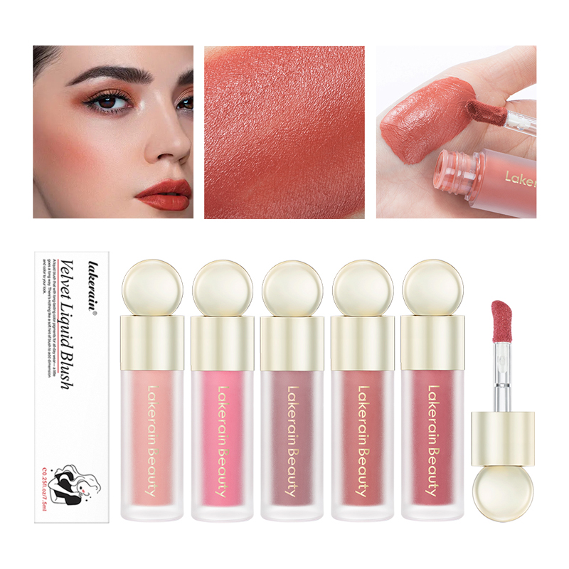 Lakerain Liquid Blush Face Makeup velvet Blush Cream Beauty Long-Lasting Waterproof Natural Skin Tint Moisturizing Blush Stick gloss