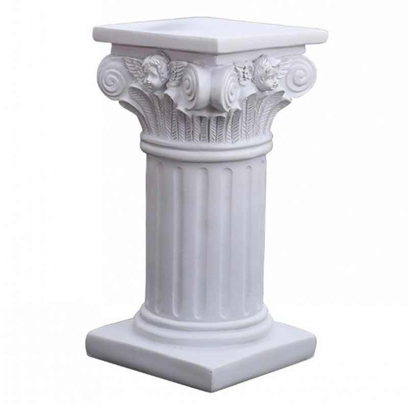 Arquitetura clássica de pilar romana nórdica Resina Romana Estátua da estação de decoração de desktop doméstica Adeços de fotografia