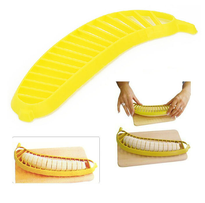 Narzędzia do warzyw owocowych gadżety kuchenne plastikowe banan sałatkowy producent sałatek do gotowania ściętego choppera