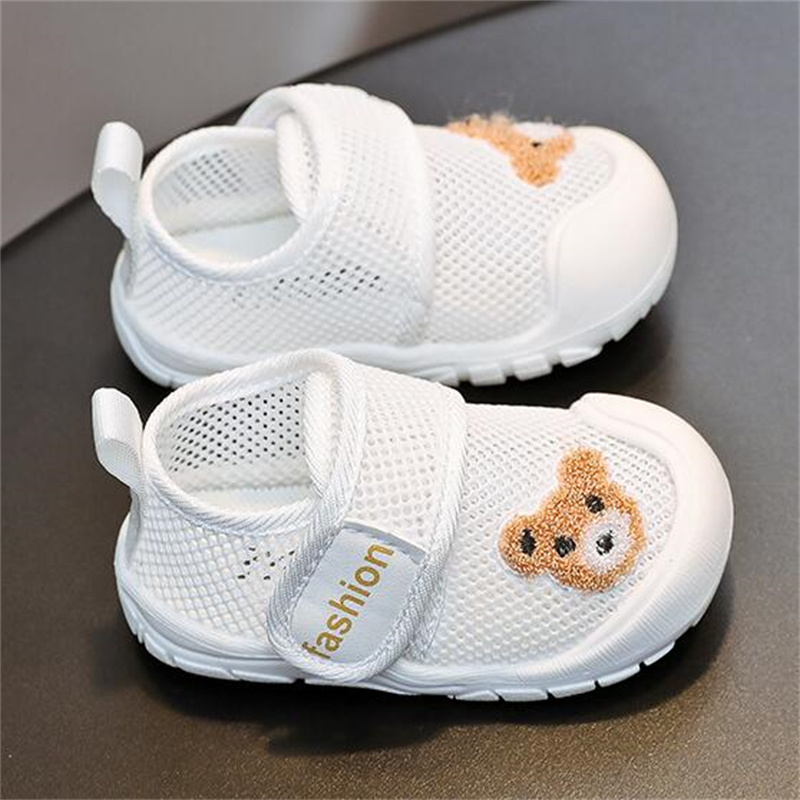 Bear Baby First Walkers Boys Girls Sandals Fashion Breathable Mesh Kids Shoes Soft Crib Shoes Toddler infant Anti Slip Sneakers