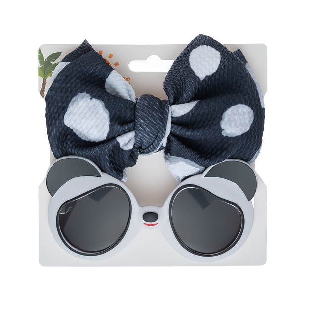 2 pezziorso occhiali da sole bambini fasce arco in nylon elastico alto colore montatura rotonda occhiali di protezione solare polarizzati occhiali bambini