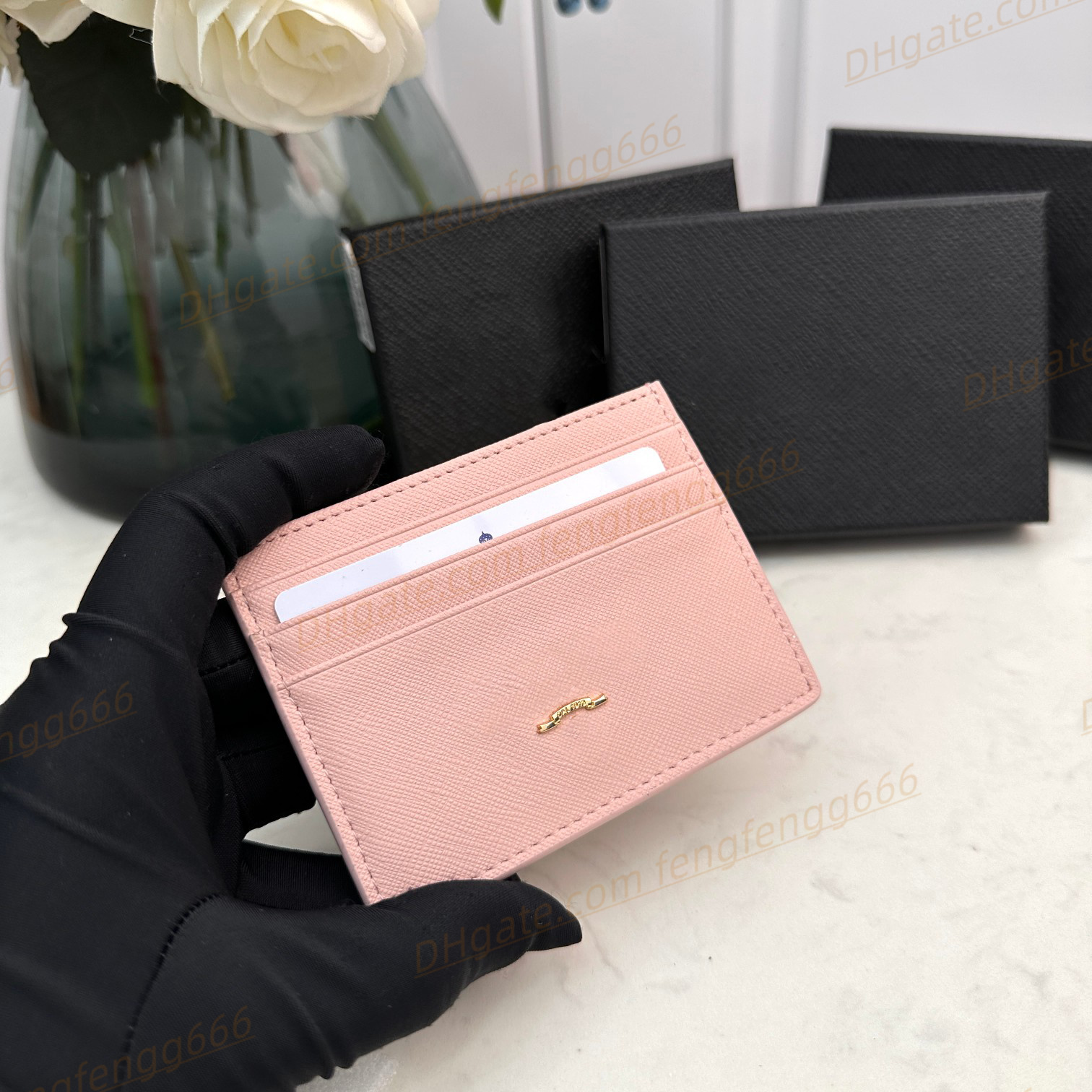 High Quality Card Holders Coin Purses Luxury Designer New Ladies Men Pure High End Wallet purses True Leather Fashion Cross Body cultch bags With original box