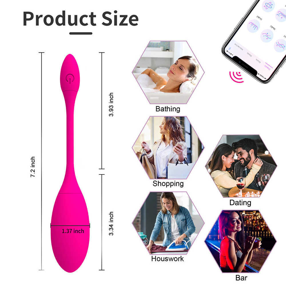 App Electric Shock Women Wireless Remote Control Wear Rechargeable Vibrator with Female Sex Toys