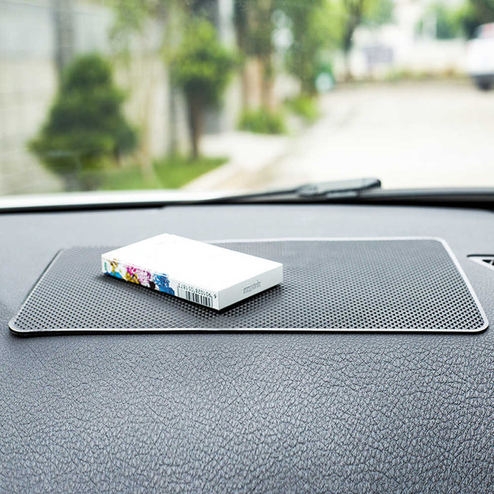 Nya 40x20 cm Big Car Dashboard Sticky Anti-Slip PVC Mat Silicone Anti-Slip Storage Mat Pads Non-Slip Sticky Pad för telefonnyckelhållare