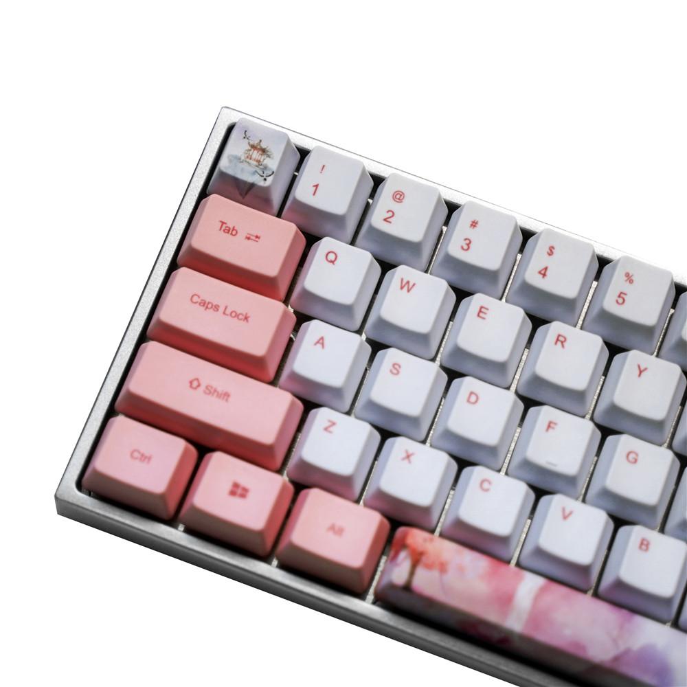 コンボのフェチメカニカルキーボード60/64かわいいキーキャップPBT OEMプロファイルGH60 GK61 GK64女子キーボードのためのキーキャップ