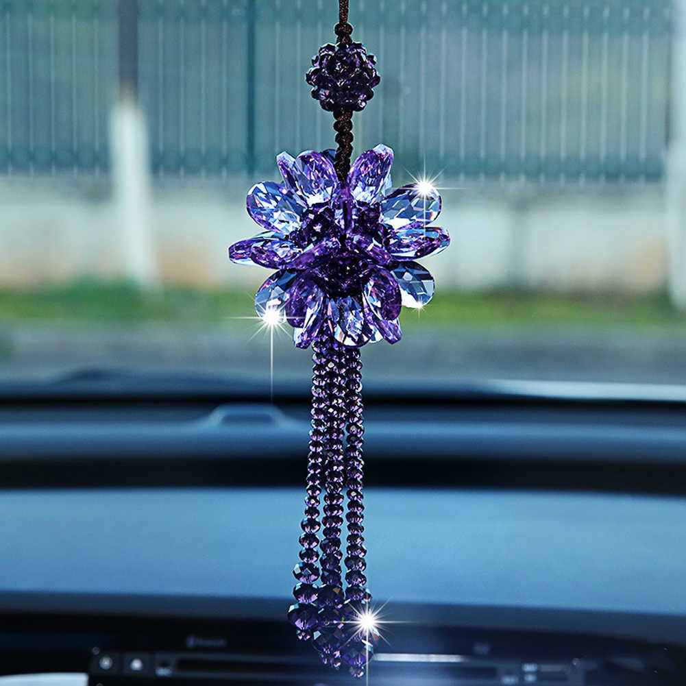 Nuovi ornamenti appesi auto Auto Bellissimi pendenti in cristallo con pendente Specchietto retrovisore Decorazione auto Accessori lo styling dell'auto