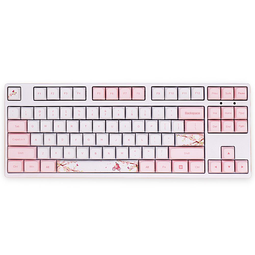 アクセサリーロマンチックなサクラPBTキーキャップXDAプロファイル131KEYS DYESUB GH60のパーソナライズされたキーキャップ60％75％TKLメカニカルキーボードMXスイッチ