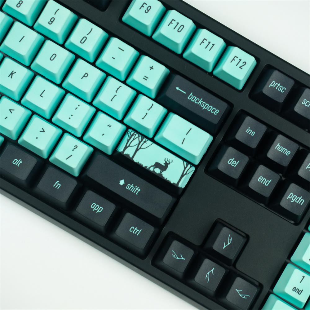 Combos 108 Keys PBT KeyCap OEM Profile Dyesub Personlig GMK Forest Deer KeyCaps för mekaniskt tangentbord 61 64 84 108 Layout