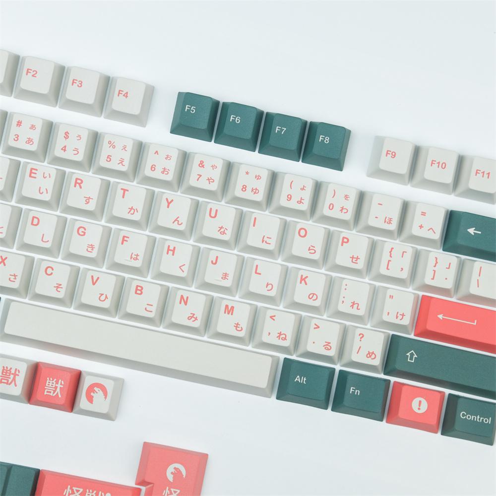 Combos gmk monstre keycap 5 Face Dyesubbed Profil 140 touches pbt keycap complet ensemble pour GH60 61 64 68 87 96 104 Clavier mécanique