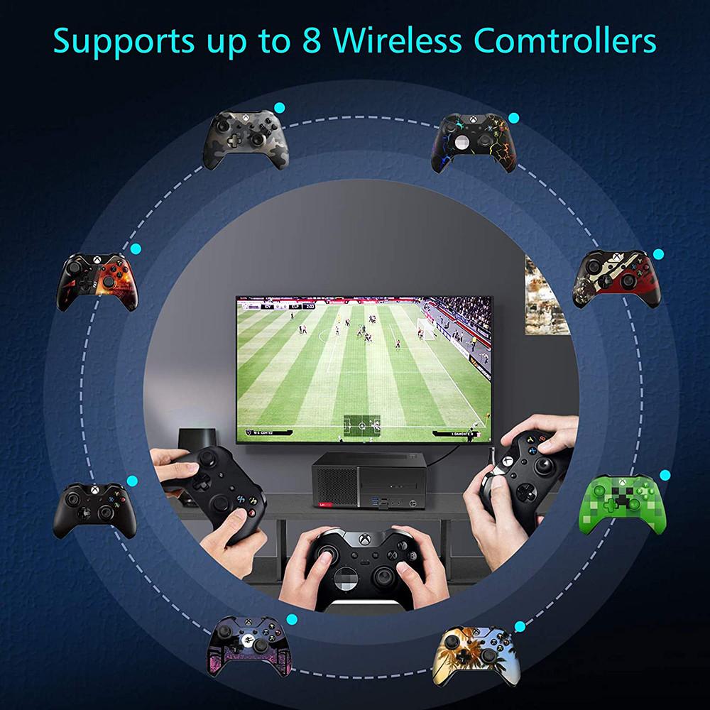 Adapter Kebidu trådlös adapter för Xbox Serise X/S USB -mottagare för Xbox One 2nd Generation Win Wireless Controller Adapter