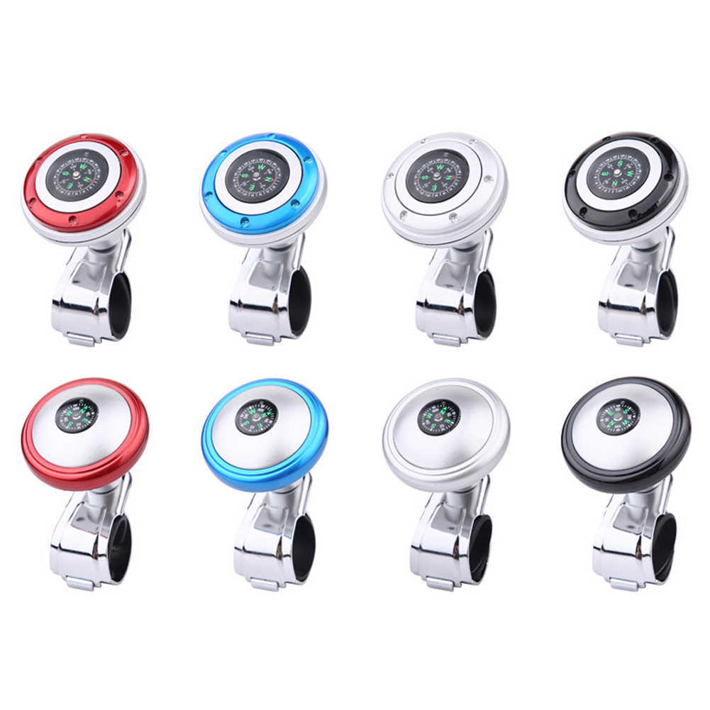 Nieuwe Universal Steering Wheel Spinner Knob met kompas 360 graden Power Handle Ball Booster voor auto-voertuig stuurwiel Auto