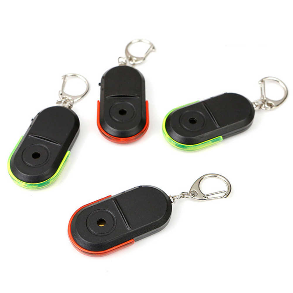 Ny bil Smart Anti-Lost Alarm Plånbok Telefon Key Finder Keychain Visselljud med LED-ljus Mini Anti Lost Key Finder Sensor