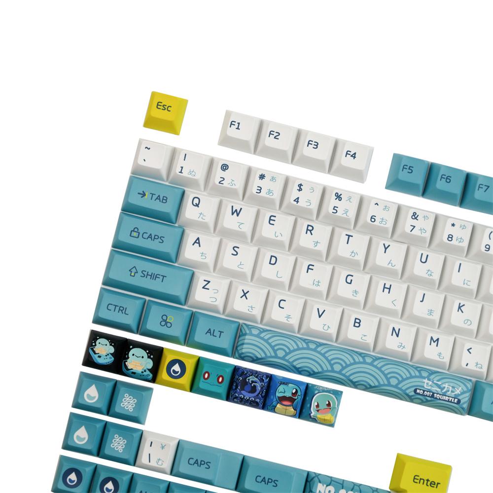 Combos PBT Turtle Keycaps Cherry Profile Asian layout Keycaps for MX Switches GH60 GK61 GK64 84 87 104 108 F12 Mechanical Keyboard