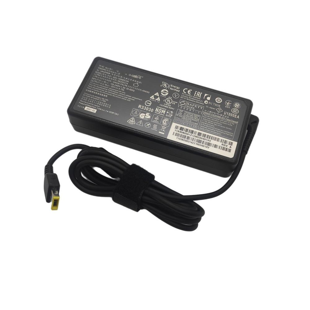 Adapter adapter laptopa 135 W 20V 6,75A USB C Notebook ładowarka do Lenovo T440P Y5070 R720 Y700 T540P P51 P52 S5 ADL135NLC3A Zasilanie