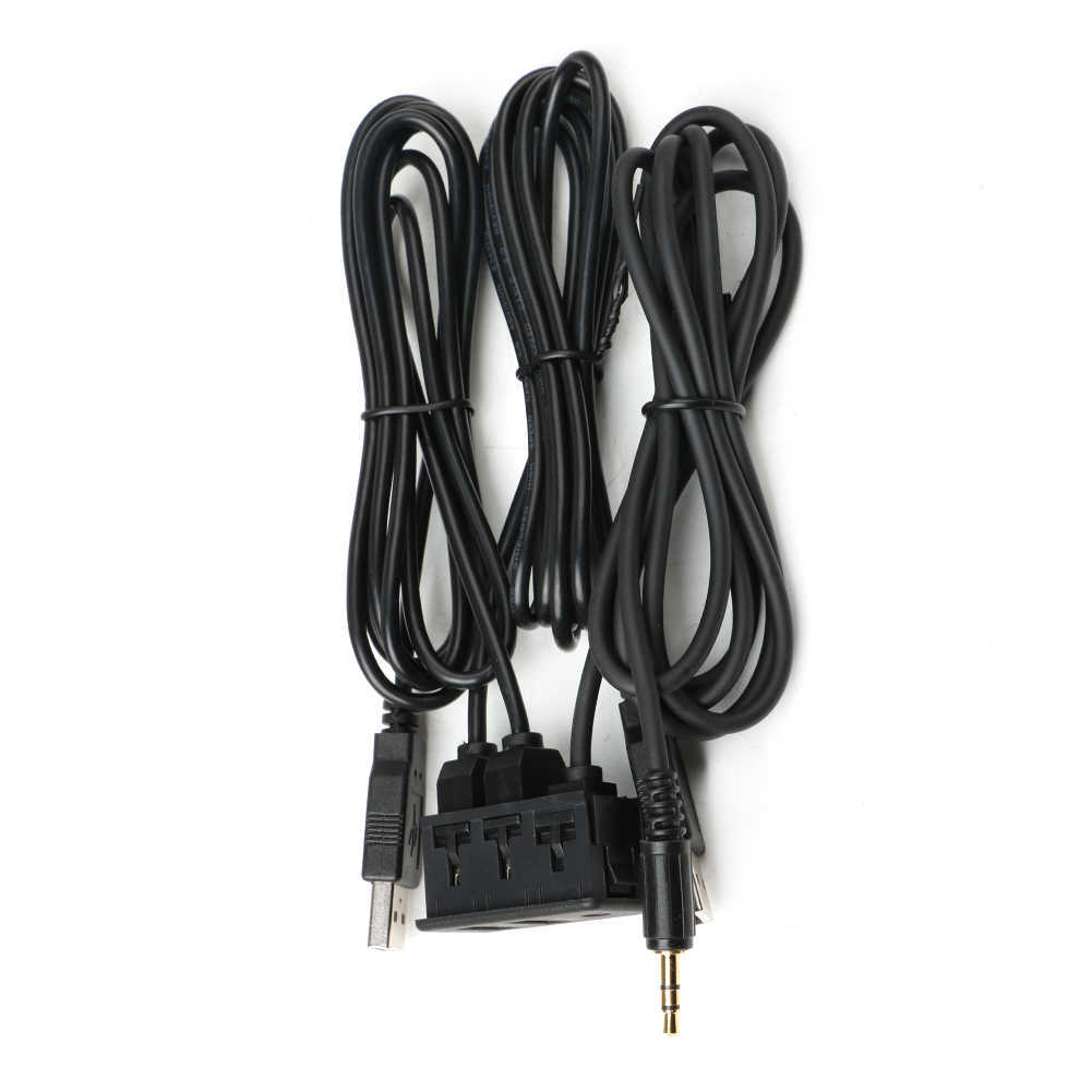 Nieuwe 150 cm auto streepje spoeling mount aux USB -poort paneel Auto boot dubbele USB Extension Cable Adapter voor VW Toyota BMW Ford Peugeot -luidsprekers