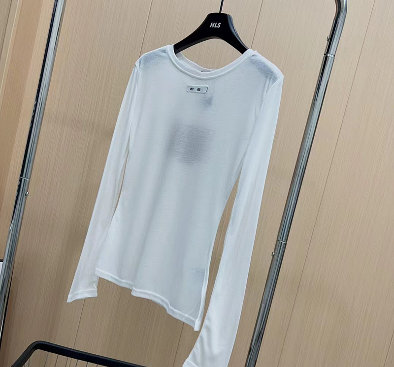 T-shirt maschile MIMI U Casual Tshirt Designer Designer Women Thirt Sleeve Long Round Neck Letter Stampa sexy Top Top Top Female Casual Streetwear