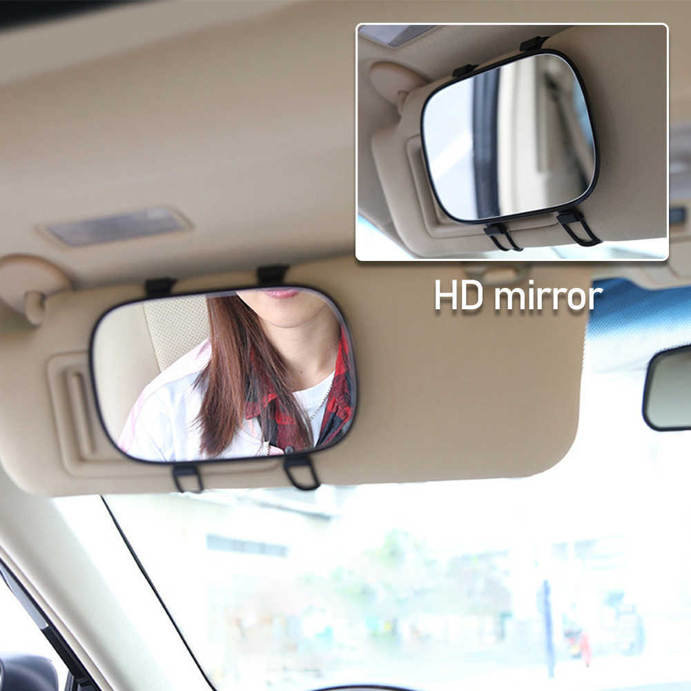 Novo espelho de maquiagem do espelho interior de carro universal espelho de visor espelho muito claro para carros SUV Motorhome Supplies Auto Mirror Baby espelho