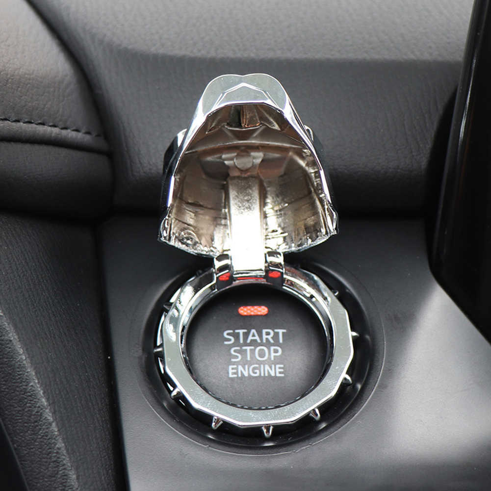 Nouveau Creative Bulldog One-Key Engine Start Stop Allumage Bouton-poussoir Couvercle Start / Stop Button One Key Start Cover Car Decor