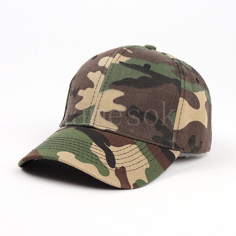 الشركة المصنعة للأزياء تقبل شعارك المموه الفارغ 6 لوحة مخصصة Snapback Hats Sports Camo Baseball Cap DF096