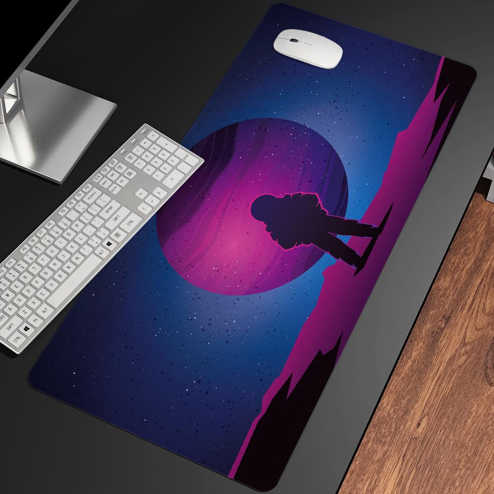 Rests XXL Anime Beautiful Large Gaming Desk Pad Lovely Mouse Pad HD Print Computer Gamer Locking Edge Mouse Mats For Astronaut Series