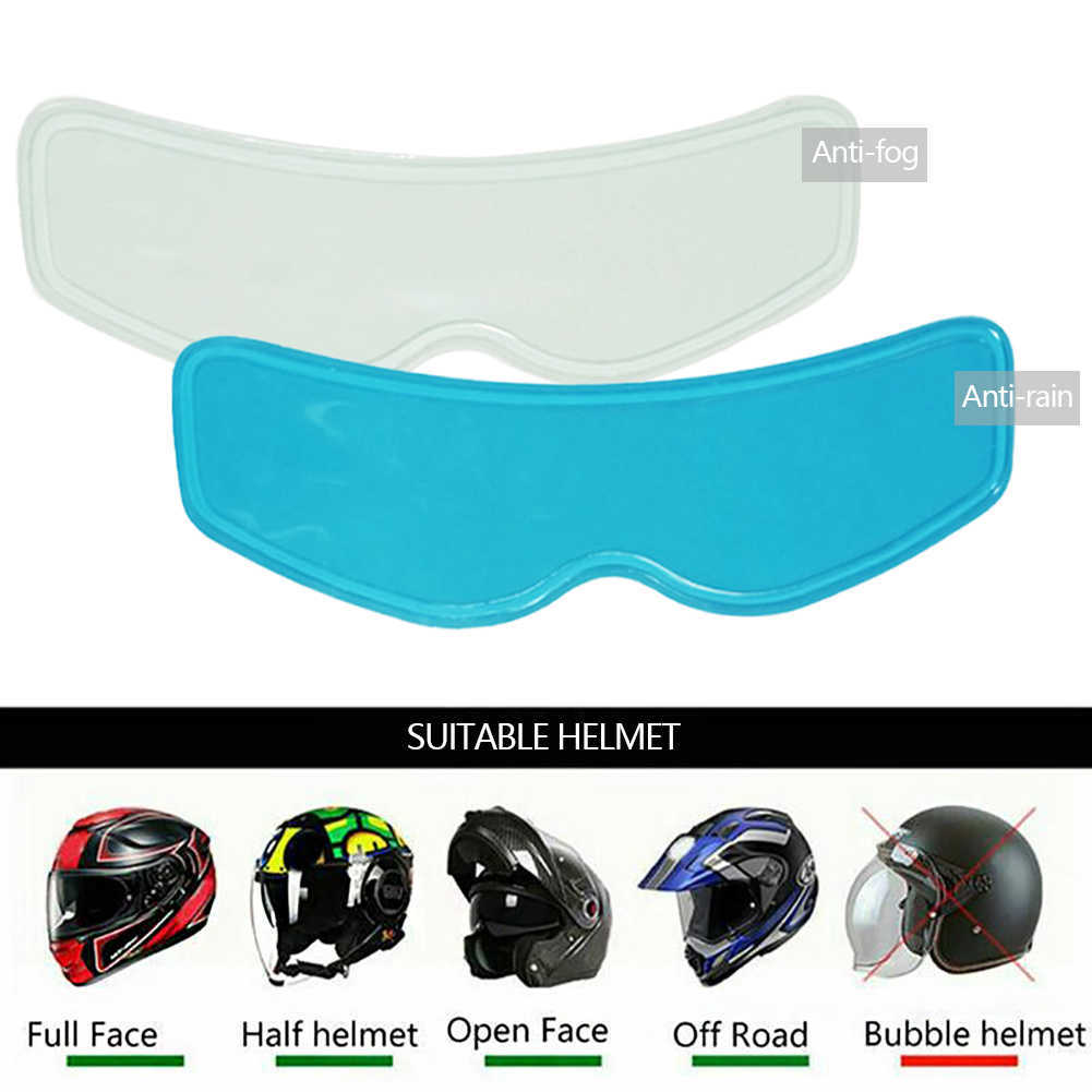 New Universal Motorcycle Helmets Anti-fog Patch Visor Lens Helmet Lens Pellicola protettiva accessori moto contro la pioggia UV
