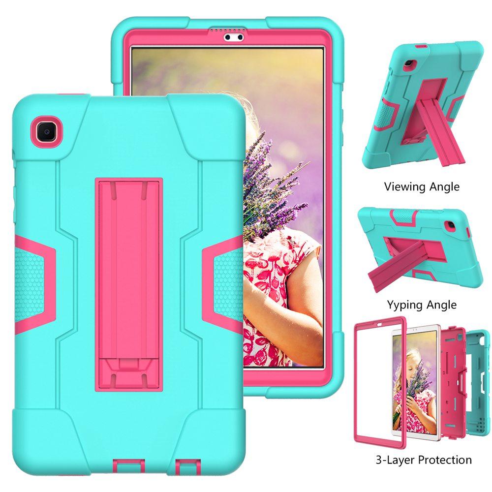 Case Case voor Samsung Galaxy Tab A7 Lite 2021 SM T220 T225 Schokbestendig Volledig lichaam Kinderen Kinderen Veilig niet -toxisch tablet Cover