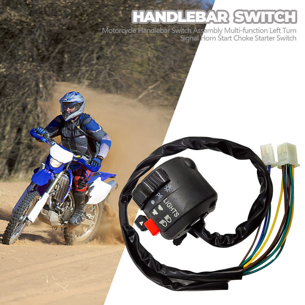 New 7/8" 22mm Motorcycle Handlebar Multi-function Kill Start Light Choke Switch Assembly For 70cc 90cc 110cc 125cc Quad ATV Buggy