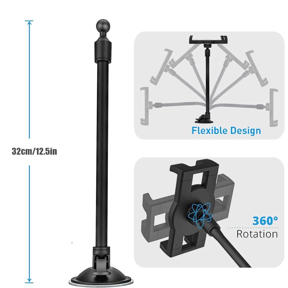 Stands Washield Auto Tablet Mount Truck Finestra Truck Tablet Tablet Table Tappone Assicamento braccio lungo iPad 11 12.9 Air Mini 4.011 pollici