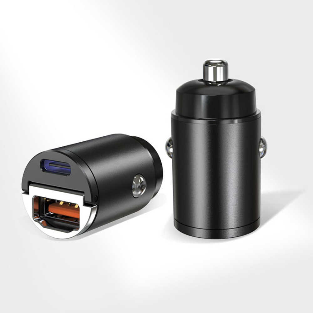 New 30W Car Charger USB Fast Charger QC 3.0 Quick Charge Type C PD Charging Adapter Cigarette Socket Lighter Mobile Phone Charger