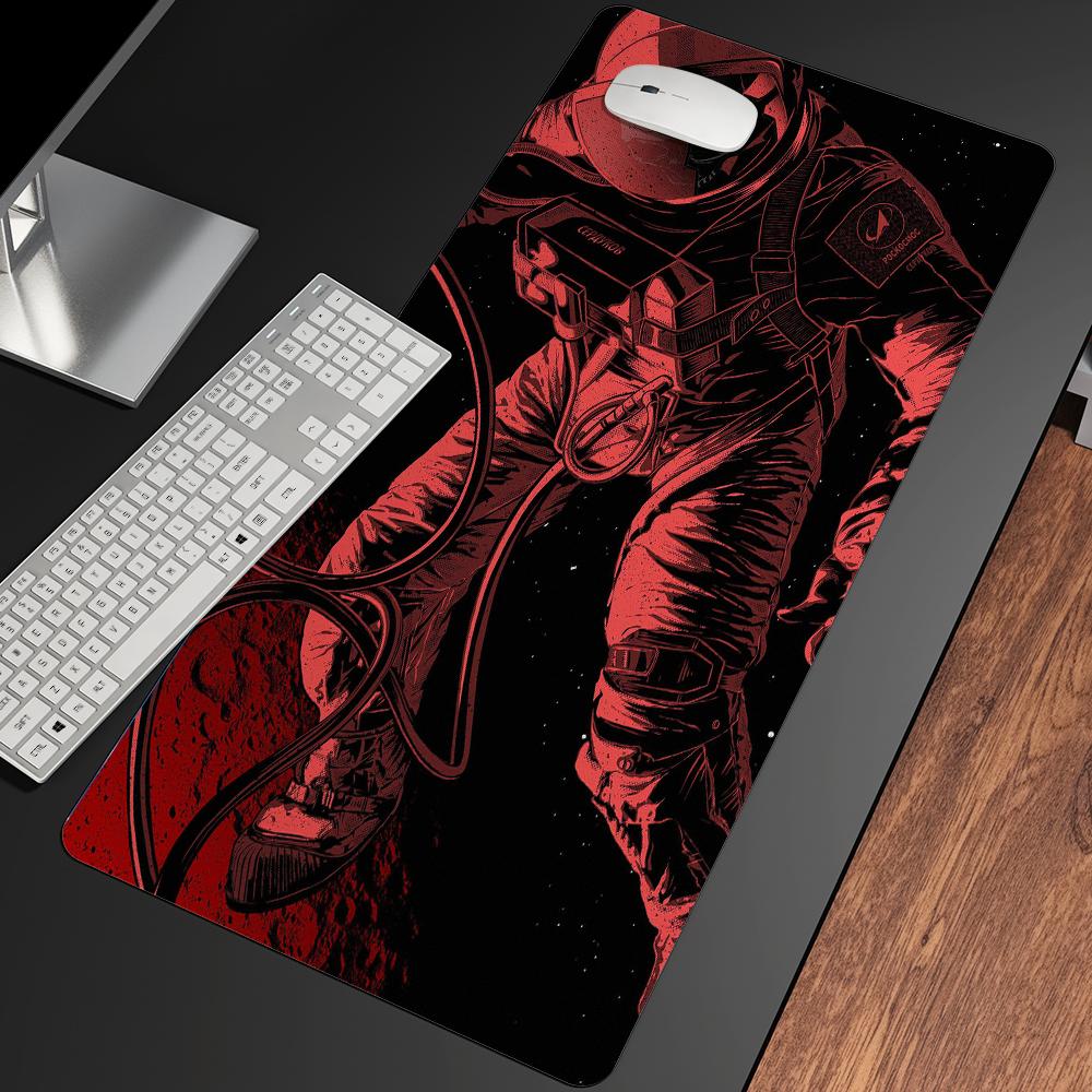 Rests XXL Anime Beautiful Large Gaming Desk Pad Lovely Mouse Pad HD Print Computer Gamer Locking Edge Mouse Mats For Astronaut Series