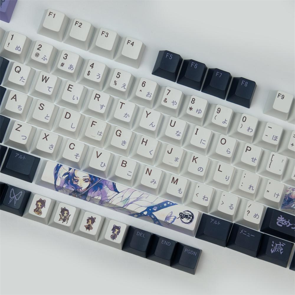 COMBOS ANIME Anpassa PBT KeyCaps DyeSublimation Mekaniska tangentbord Key Cap Cherry Profile för MX Switch GH60 64 68 84 87 104