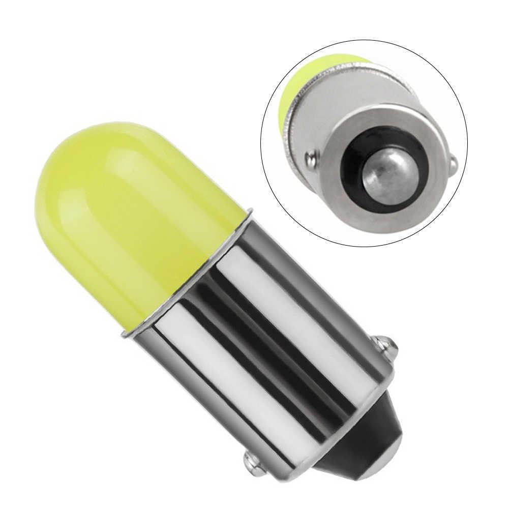 Ny 10st BA9S LED T4W H6W T11 363 Round 3D COB LED -glödlampa Bil Interiörskylt Ljusmarkör Läsdörr Auto Lamp DC 12V Vit