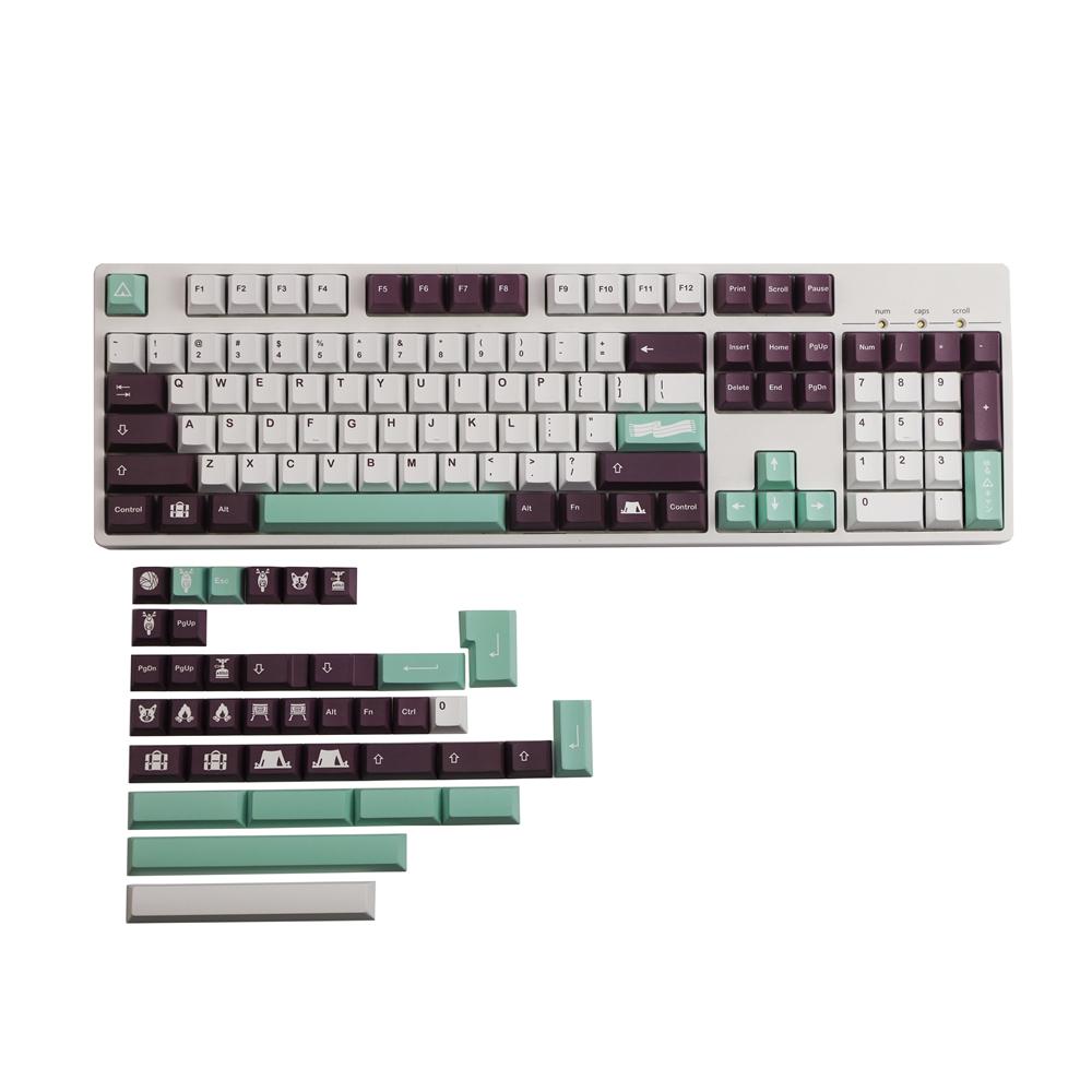 Combos gmk yuru Keycaps 142 touches anglaise pbt clés clés colorant sublimation profil cerise pour clavier mécanique MX Gateron kailh commutateur