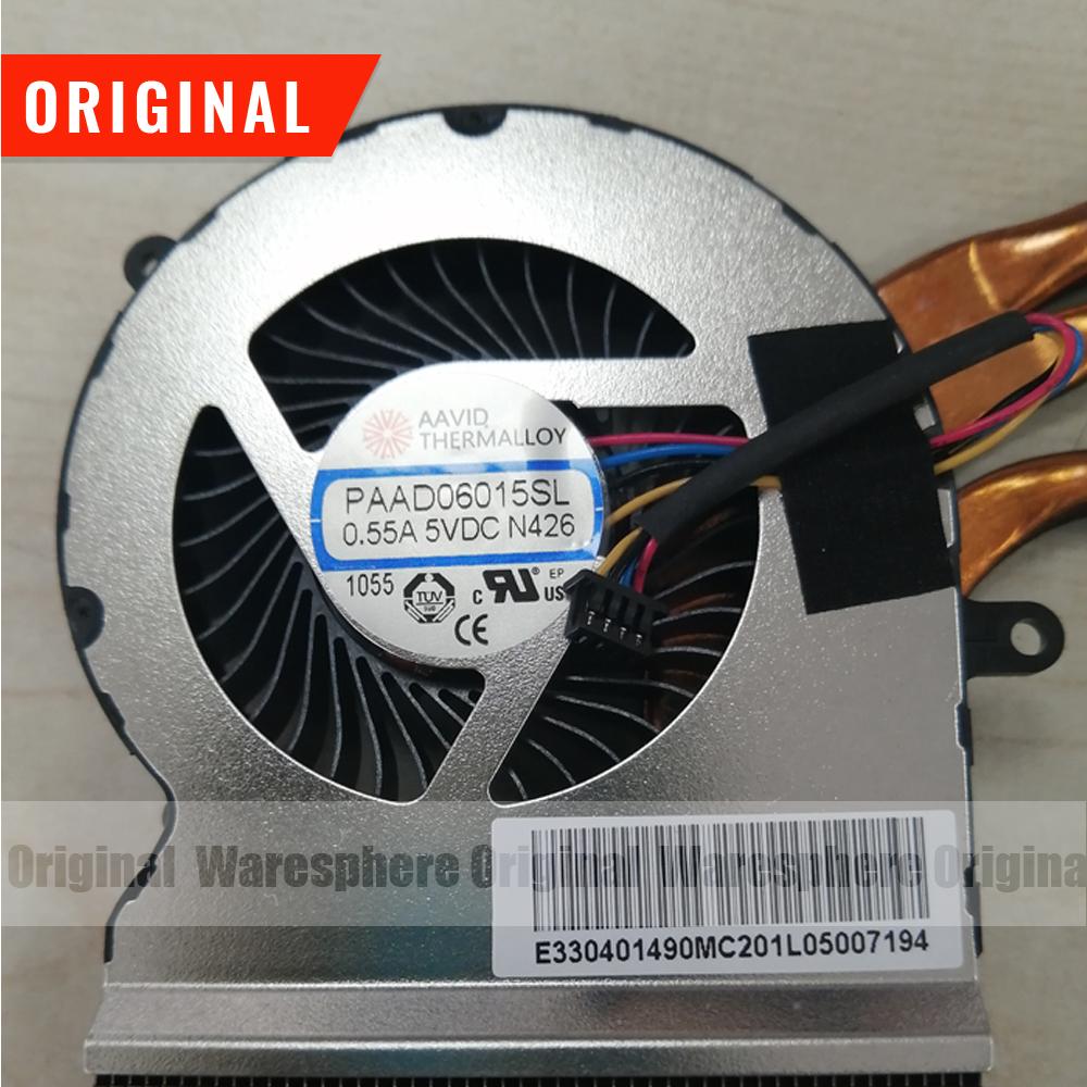 Pads New Original Heatsink and CPU GPU Fan for MSI GL65 GE65 GP65 WE65 4 PIN E322500456 E33040149 N426 N425 PAAD06015SL PABD07012SH