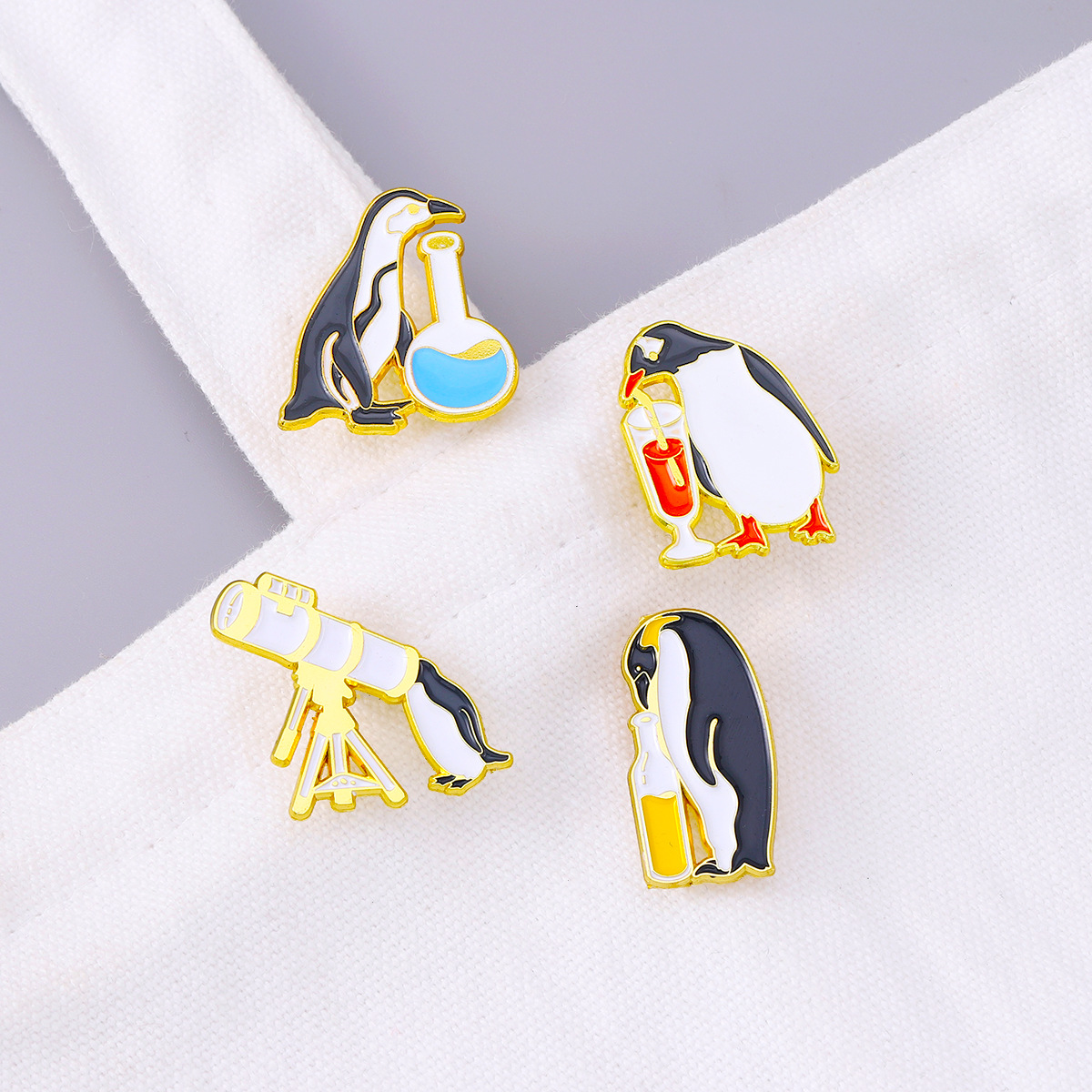 Броши булавки для женщин модные броши булавки пингвинов сжима