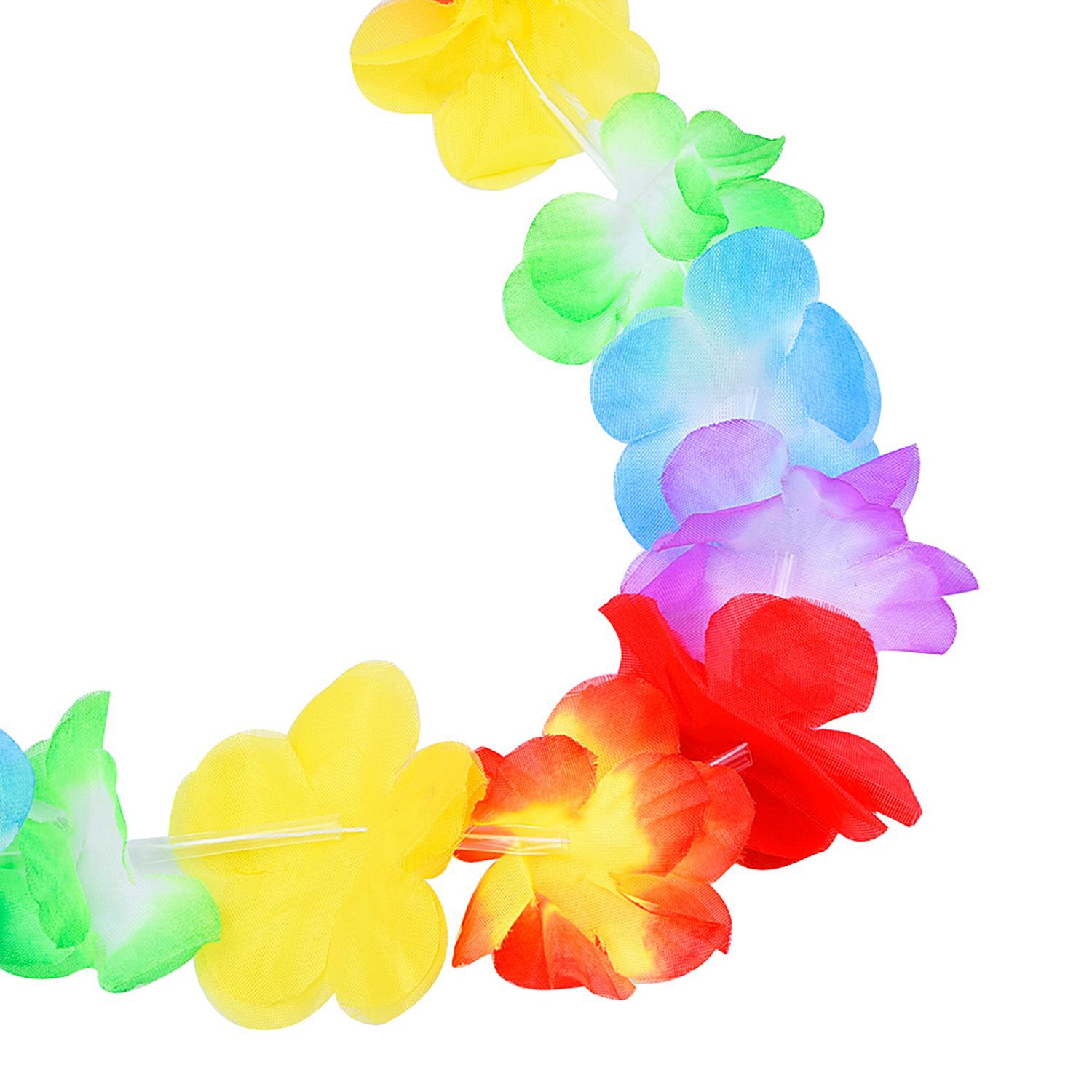 Hawaiian Flower leis Garland Necklace Flowers Fancy Dress Party Hawaii Beach Fun Wedding Party Gift dh97866