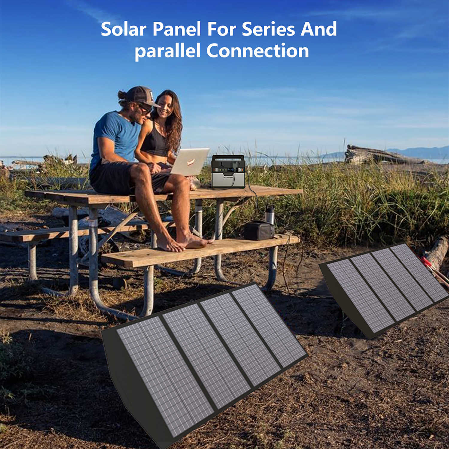 Allpowers fällbara US Solar Cell Solar Charger 60 100 120 200W Portable Solar Panel for PowerStationboatroof Gardencamping